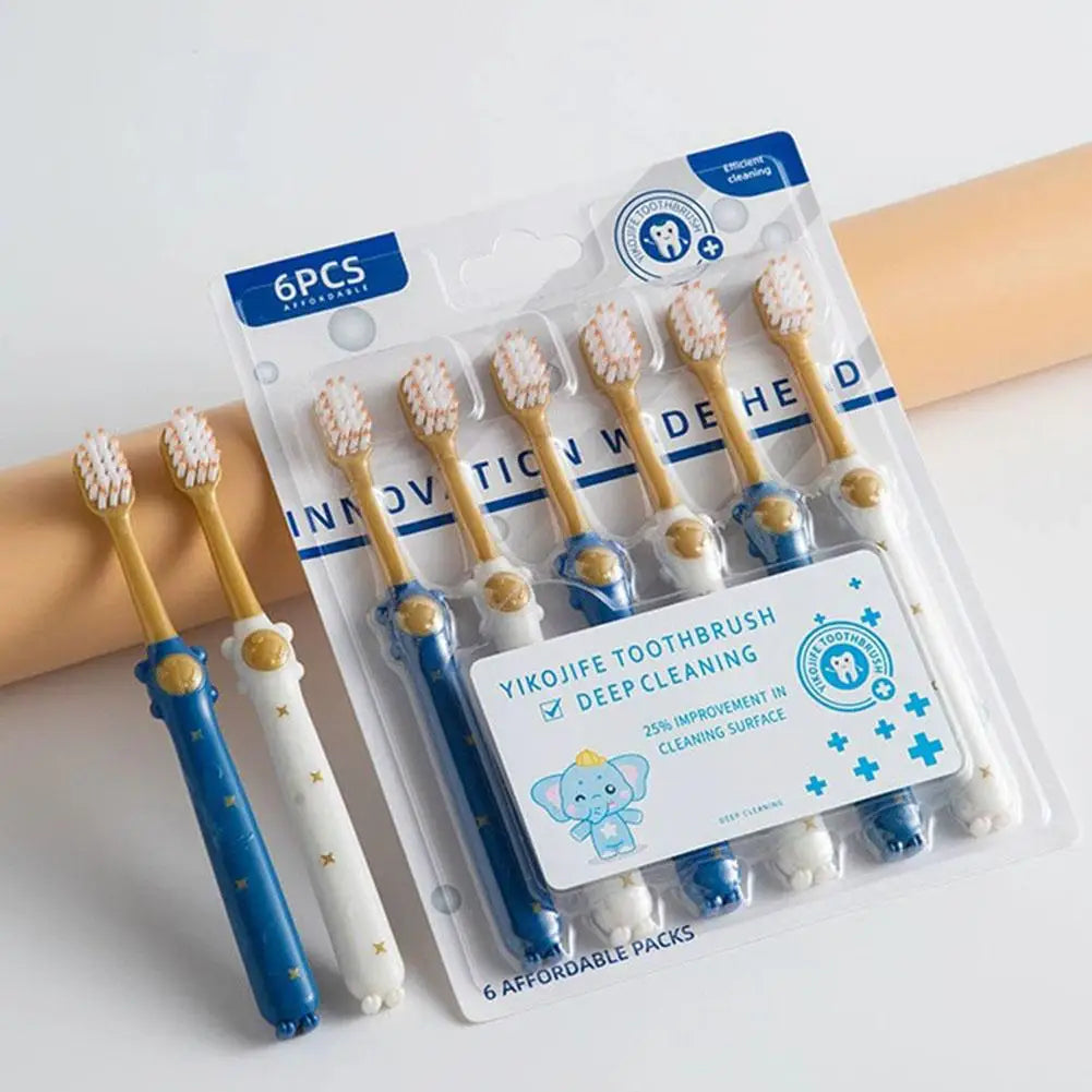 6-Pack Soft Bristle Toothbrush – Sensitive Teeth & Gums