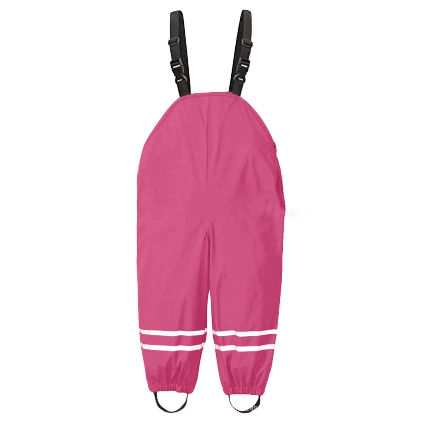 Toddler Kids Boys Girls Rain Dungarees Windproof Waterproof Mud Jumpsuit Clothes One piece rain pants waterproof and breathable Peaceful Pleasures Health and Wellness Hot Pink XL