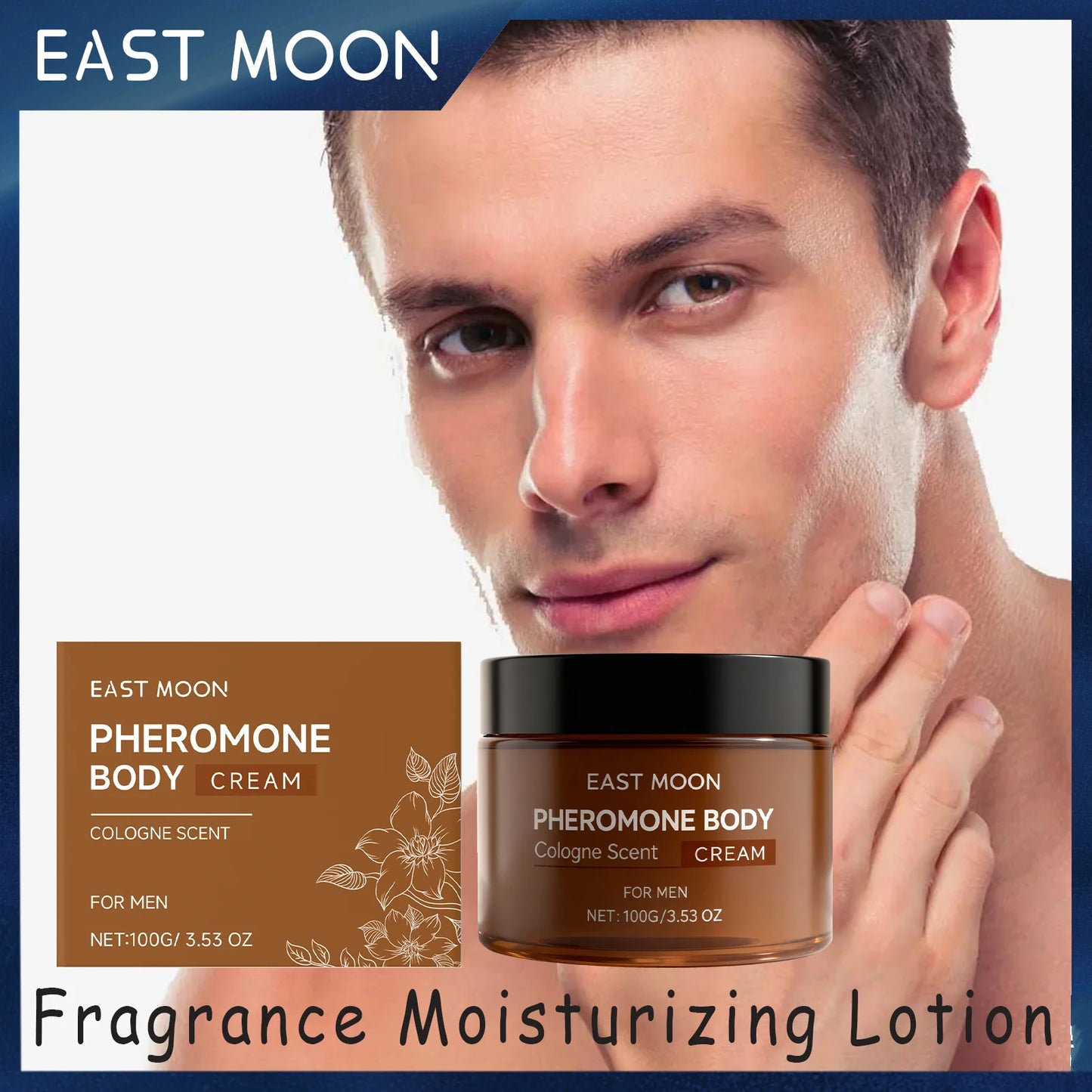 East Moon Men's Sandalwood Body Lotion | Cologne Scent 100g