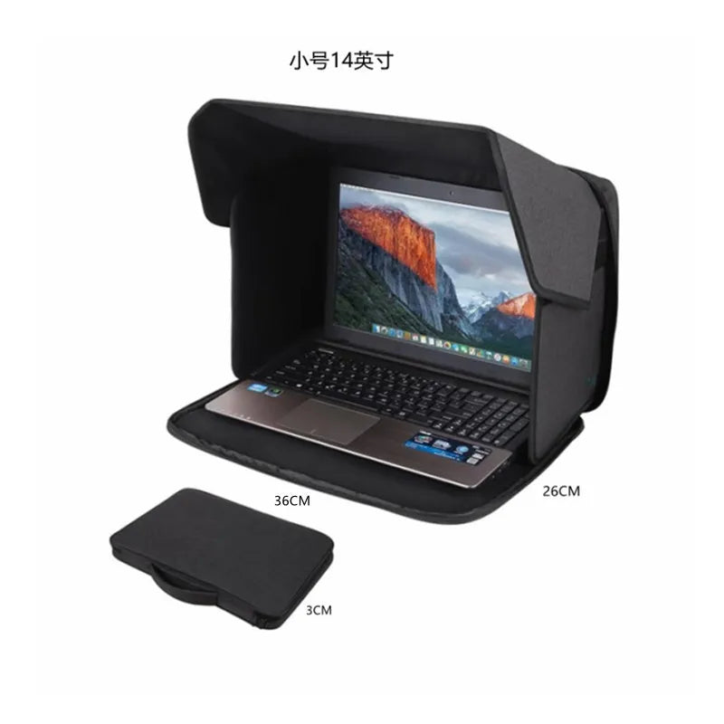 Portable Laptop Privacy Cover | Foldable Sun & Glare Shield