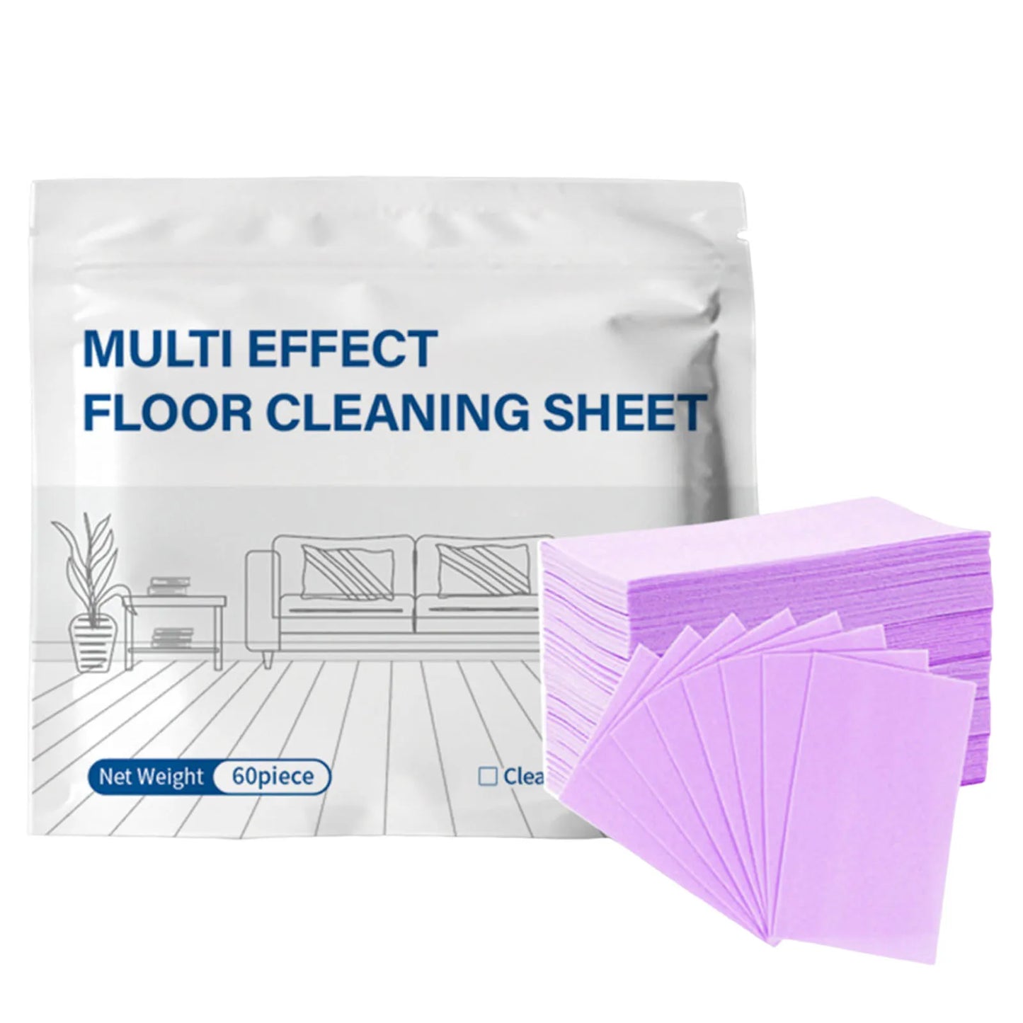 Disposable Home Floor Cleaner Multi-Functional Household Cleaning Sheet Scented Tile Brightening Clean Tablets for Tile Floors Peaceful Pleasures Health and Wellness Purple 9