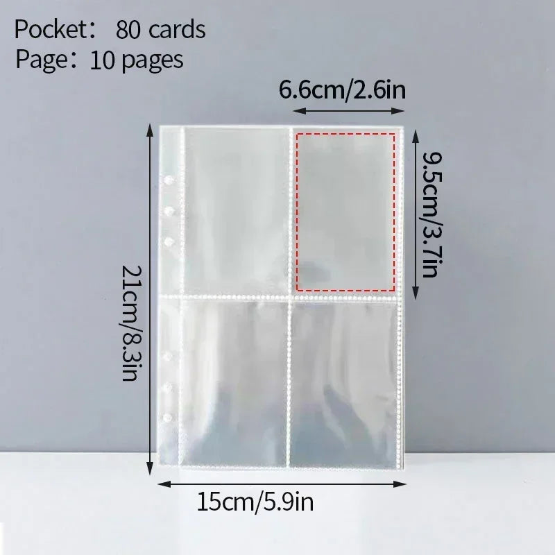 A5 Kpop Photocard Holder Binder – Heart Shaped 3-Inch Album
