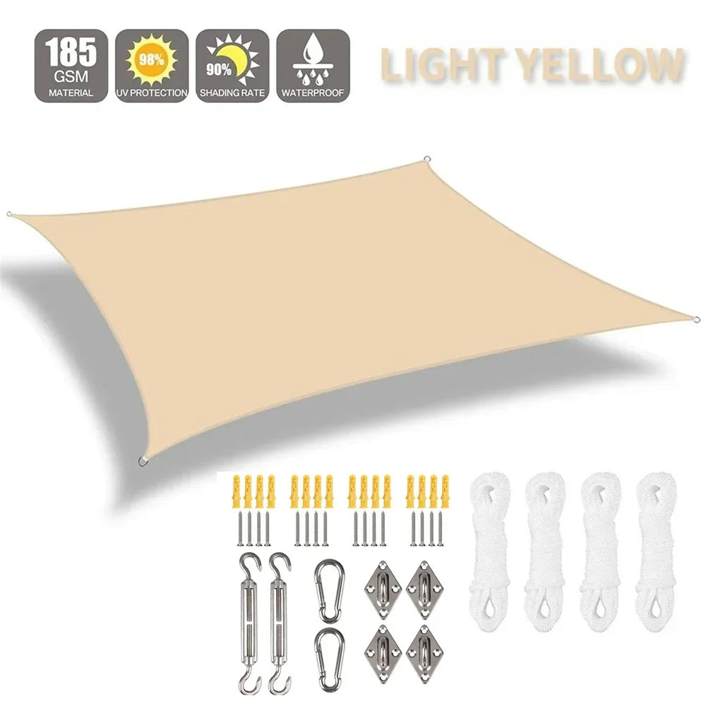 UV Block Shade Sail Canopy – Water Resistant Sun Shelter