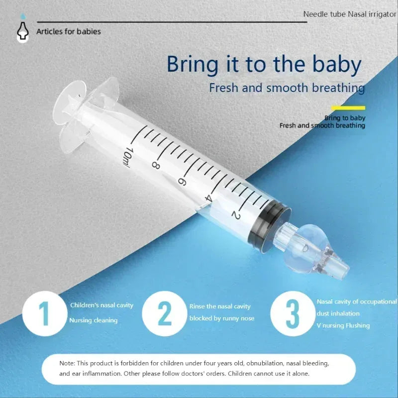 Baby Nasal Aspirator Nose Cleaner – Soft Silicone, 2pcs 10ml