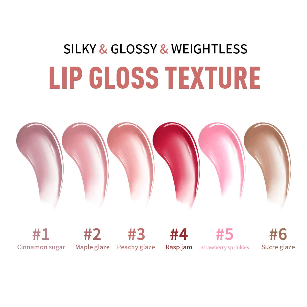 Lakerain Glaze Blaze Tinted Lip Serum Long-Lasting Hydration Durable Color Smooth Lip Surface Lip Repairing Lipstick Cosmetics Peaceful Pleasures Health and Wellness