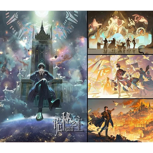 Lord of The Mysteries Frameless Canvas Poster High Definition Anime Style Peripheral for Fans Bedroom Living Room Wall Decor Peaceful Pleasures Health and Wellness