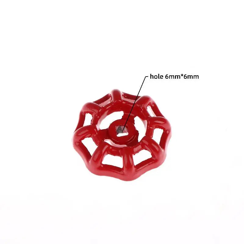 1pc Handle Gate Ball Valve Hand Wheel Shutoff Value Water Pipe Fittings Inner Hole 5/6/7/8/9mm Cast Iron Valve Peaceful Pleasures Health and Wellness 6MM
