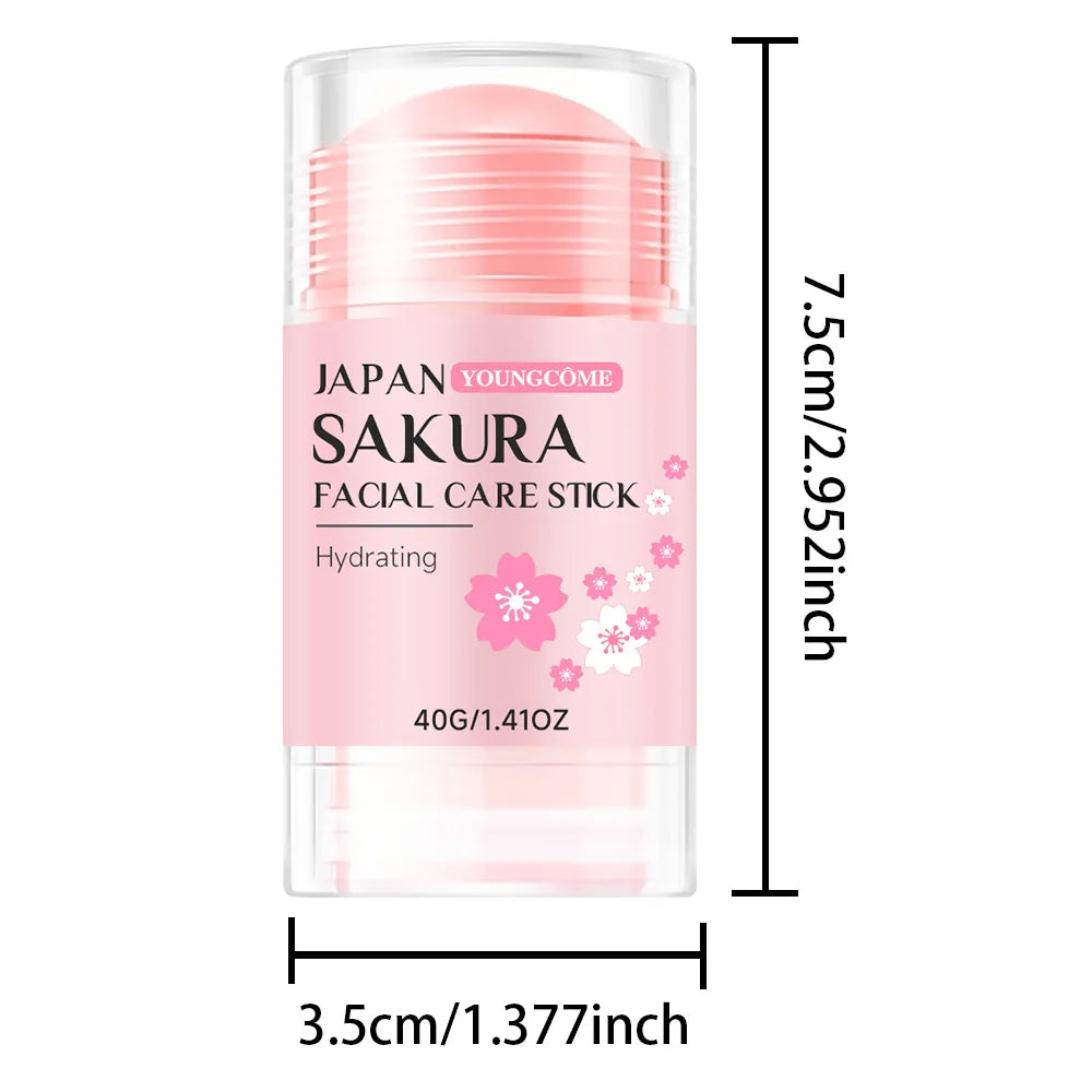 YOUNGCOME Sakura Facial Stick | Deep Hydration & Skin Repair Facial Moisturizer Stick Peaceful Pleasures Health and Wellness 40g