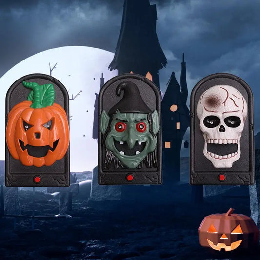 Halloween Trick Supports Doorbell Electric Scary Door Decoration Peaceful Pleasures Health and Wellness