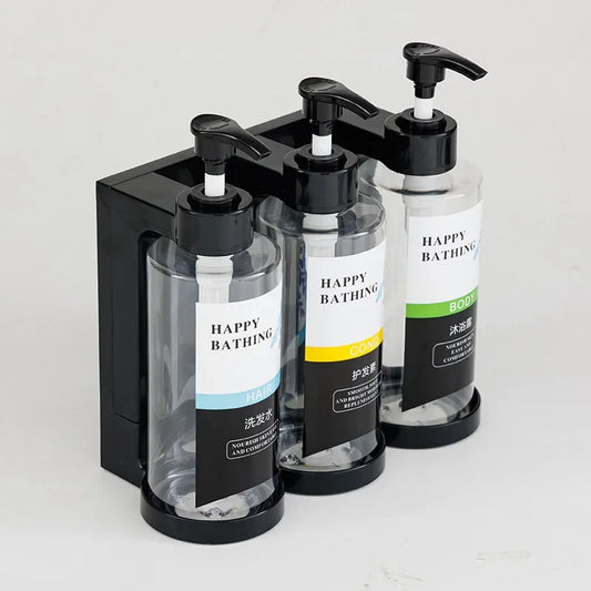Wall Mounted Soap Dispenser Set – Shampoo, Gel & Hand Soap Wall Mounted Soap Dispenser Peaceful Pleasures Health and Wellness