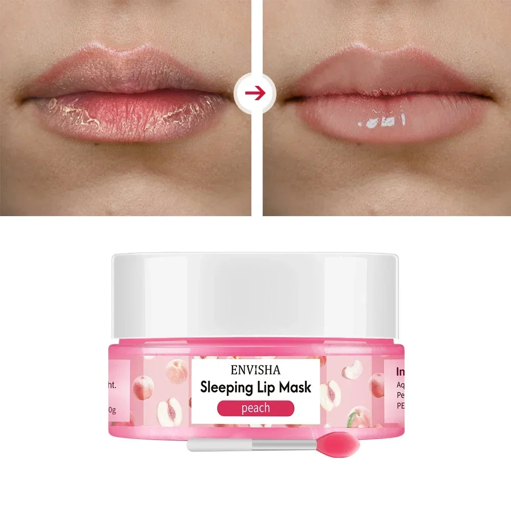 ENVISHA Watermelon Lip Sleep Mask – Overnight Moisturizing & Line-Fading 20g Lip Mask Peaceful Pleasures Health and Wellness