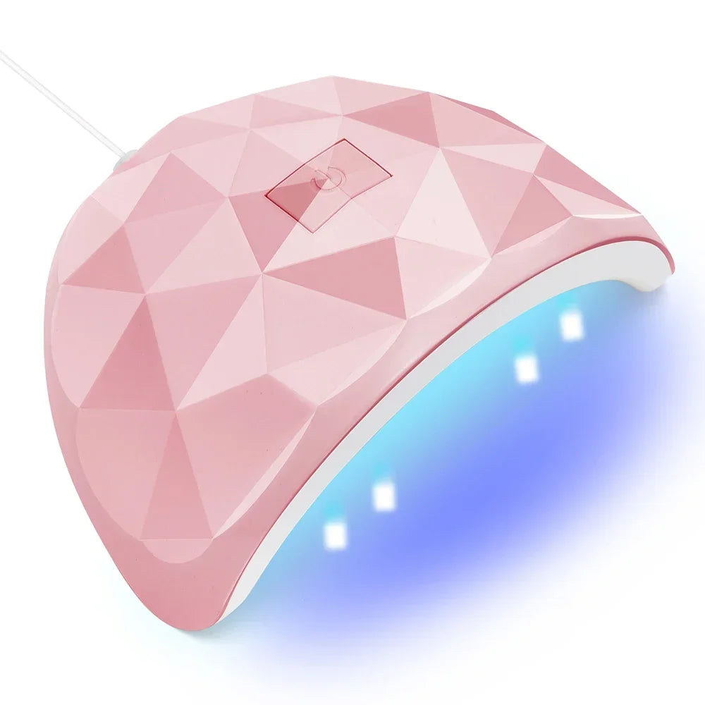 54W UV LED Gel Nail Lamp – 18 LEDs USB Nail Polish Dryer UV Nail Curing Lamp Peaceful Pleasures Health and Wellness BF37-0046 China Mainland