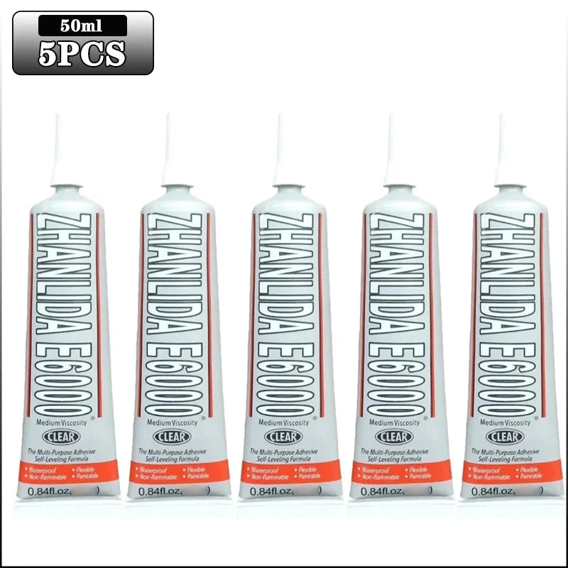 E6000 Rhinestone Crystal Craft Glue – Strong Clear Adhesive
