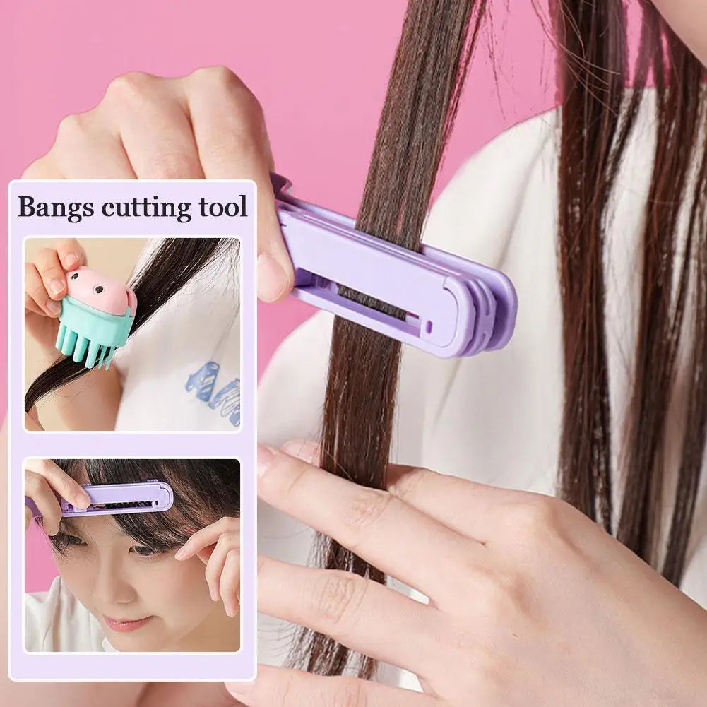 2-in-1 Bang Trimmer & Hair Cutting Comb – Portable