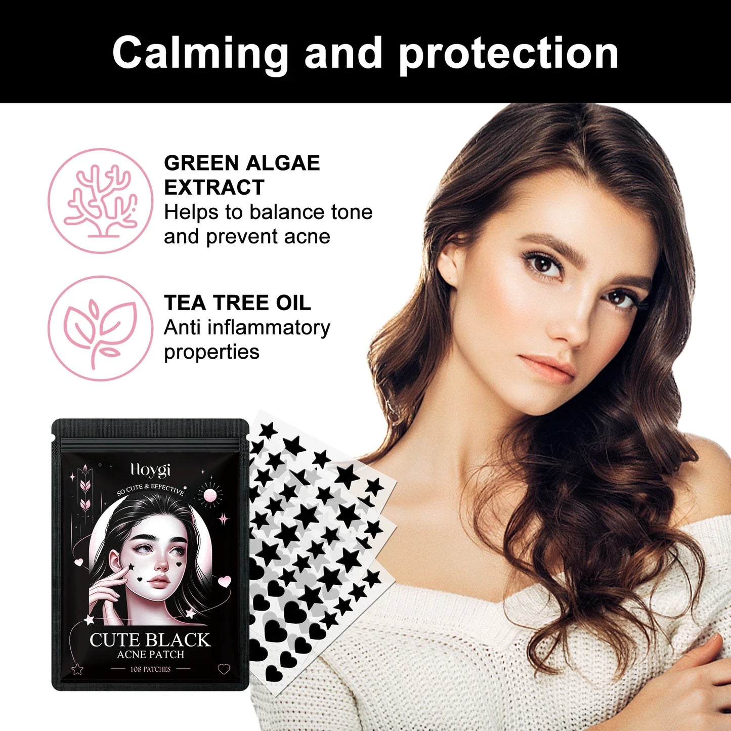 Hoygi Black Acne Patches – Spots, Blackheads & Skin Tone