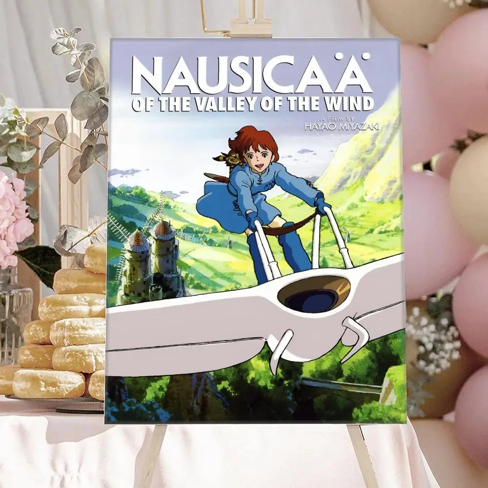 Nausicaä Valley of the Wind Anime Canvas Poster | Wall Art Anime Canvas Poster Peaceful Pleasures Health and Wellness