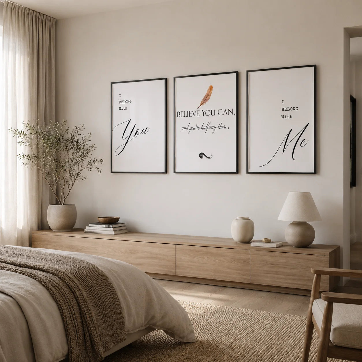 Nordic Inspirational Quote Canvas Wall Art | Minimalist Poster Canvas Wall Art Peaceful Pleasures Health and Wellness