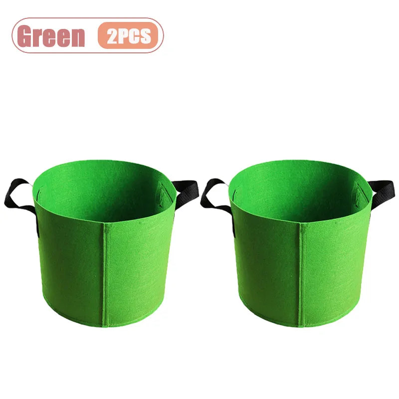 Nonwoven Fabric Grow Bags – Felt Plant Pots with Handles (1–4 Pack)