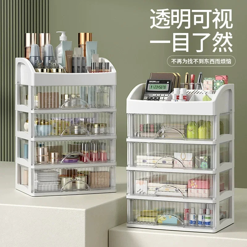 Large Capacity Drawer Makeup Organizer & Lipstick Holder