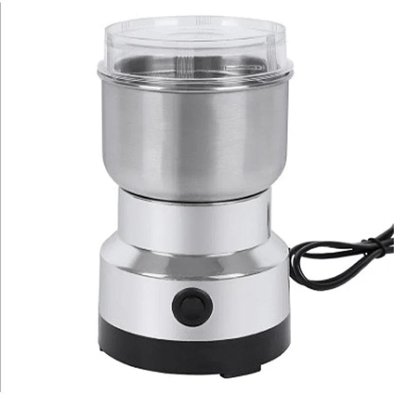 Mini Electric Grinder Household 300ml Ultrafine Baby Food Pulverizer Coffee Grinder Spice Pepper Grinder Grain Mill 2/4 Blades Peaceful Pleasures Health and Wellness 4 blades 2 220V EU