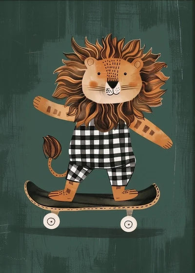 Funny Animal Canvas Wall Art Prints | Kids Nursery Room Decor