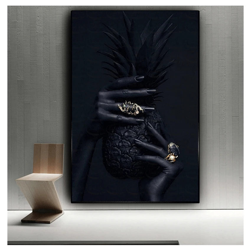 Pineapple Canvas Wall Art | Nordic Modern Unframed Poster