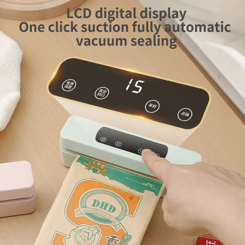 GUOHE Portable USB Rechargeable Vacuum Food Bag Sealer 30cm