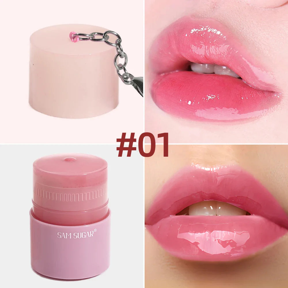 SAM SUGAR Rotating Honey Glaze Lip Gloss – Waterproof & Hydrating