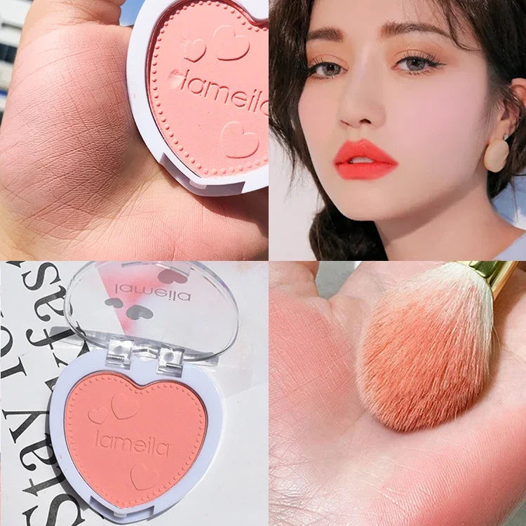 IFANYUO 6-Color Mineral Blush Palette | Matte & Shimmer Cheek Tint