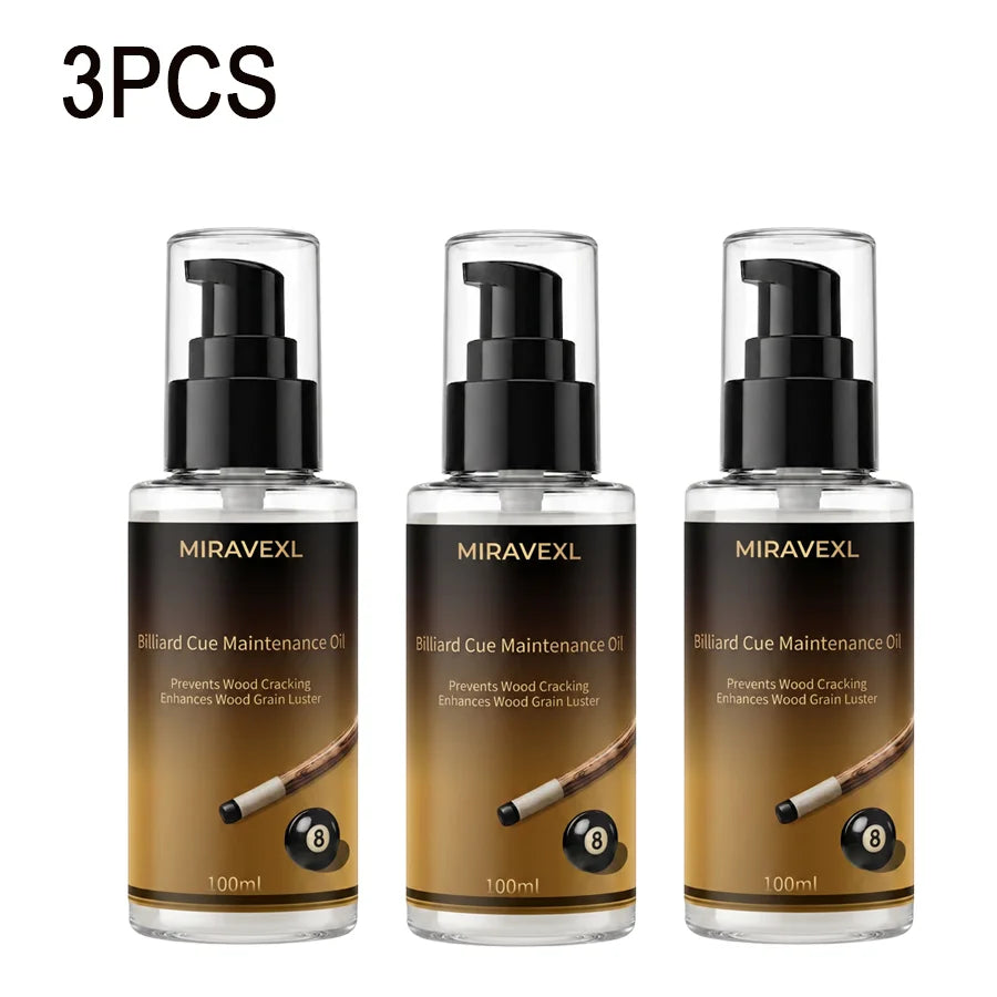 Pool & Snooker Cue Shaft Oil – Wood Conditioner & Polish