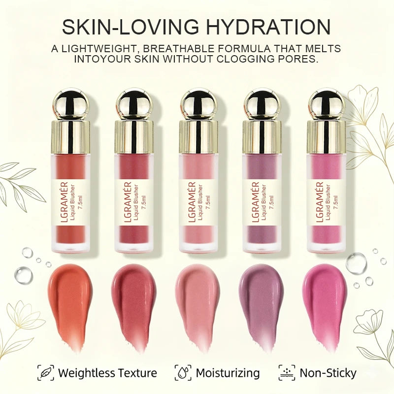 Korean Moisturizing Lip Gloss – 5 Colors Long-Lasting Lip Tint