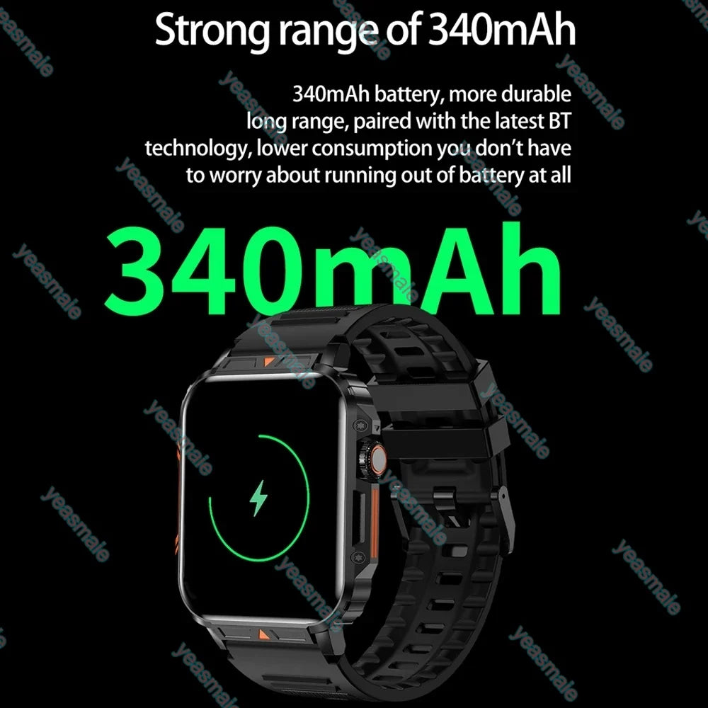 Ola Esporte Military Smartwatch | Bluetooth Call IP67 Fitness