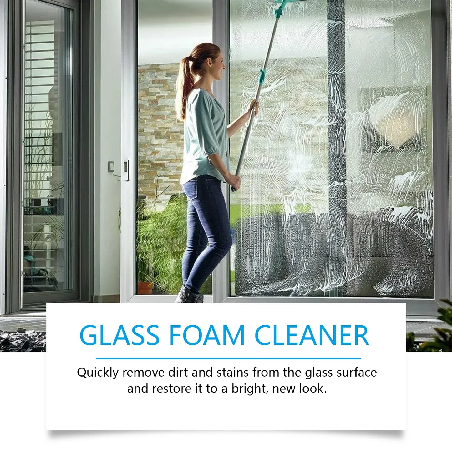 JAKEHOE Glass Foam Cleaner – Streak-Free Windows & Mirrors 120ml