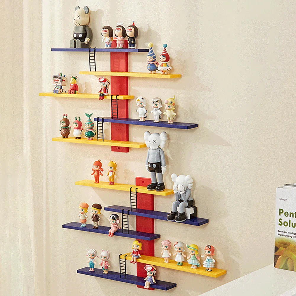 Wall-Mounted Floating Shelf for Figures & Blind Box Collectibles