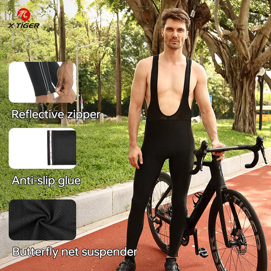X-Tiger Men's 5D Gel Padded MTB & Road Cycling Tights | Lycra Padded Cycling Tights Oasis Select