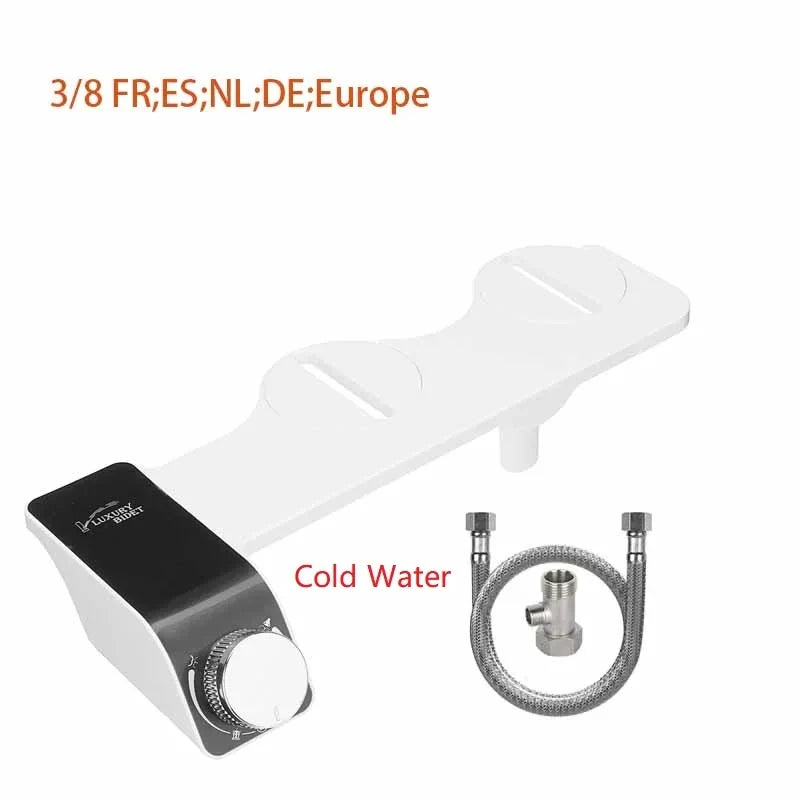 Ultra-Slim Non-Electric Bidet Attachment | Double Nozzle