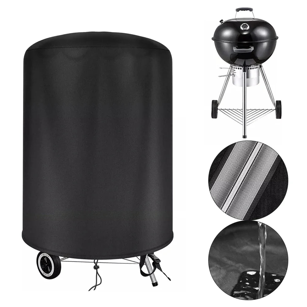 Waterproof Kettle BBQ Cover for Weber 57cm Round Grill 70x70cm