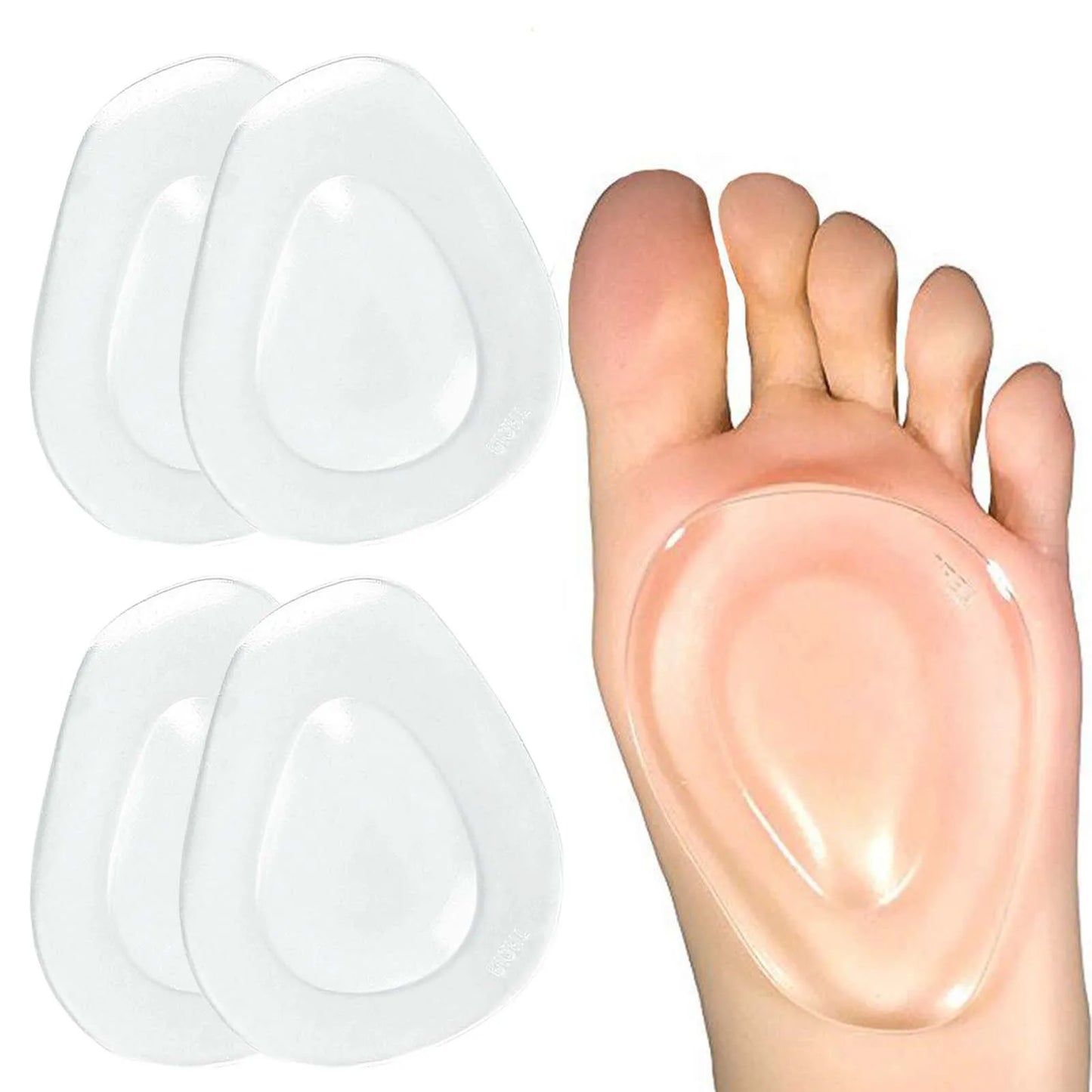 Metatarsal Pads Ball of Foot Cushions Preventing Rubbing Soft Gel Forefoot Pads for Foot Pain Relief Bunion Peaceful Pleasures Health and Wellness