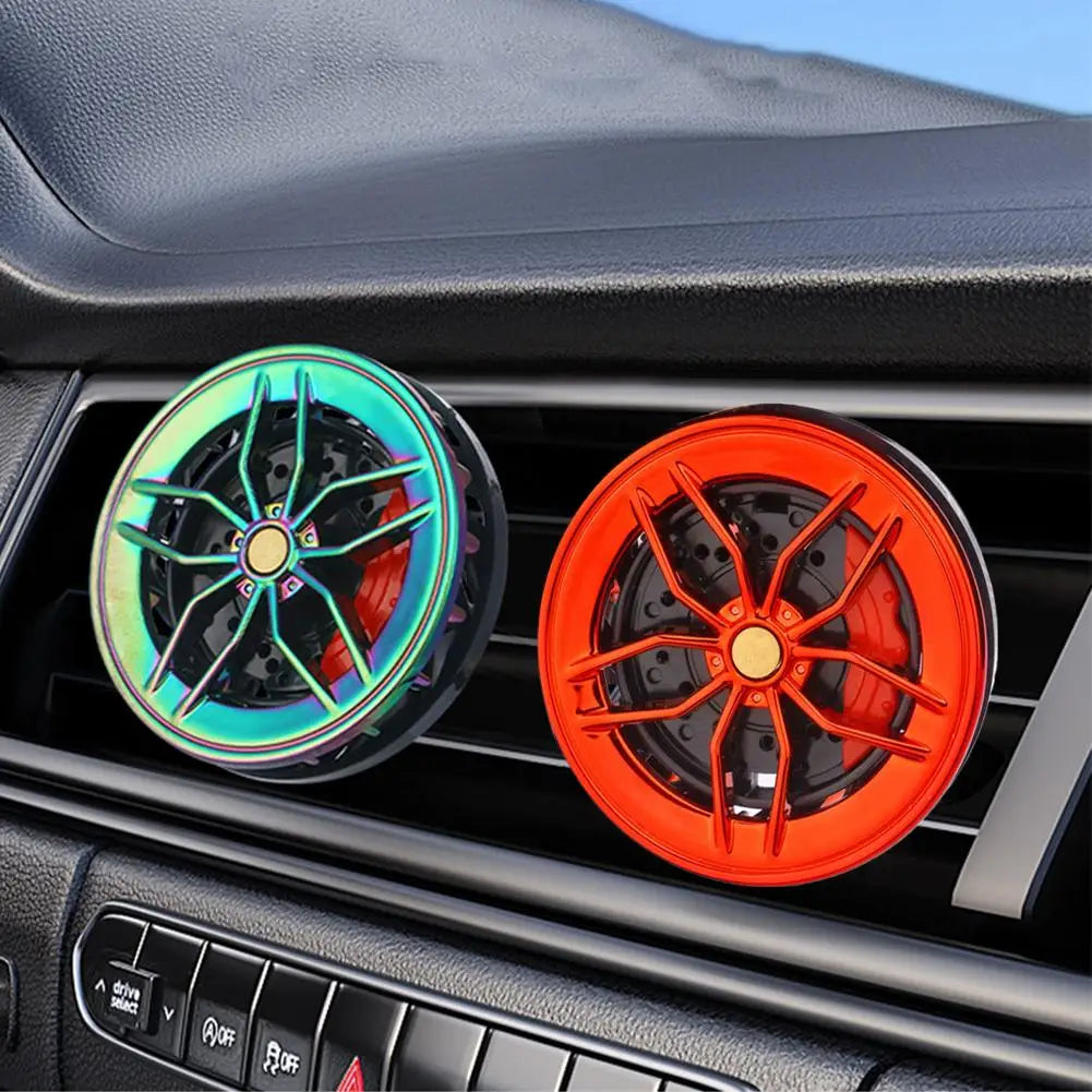Sports Car Wheel Shape Car Air Freshener Vent Clip Rotatable Auto Air Outlet Perfume Diffuser Decor Car Interior Aromatherapy Peaceful Pleasures Health and Wellness
