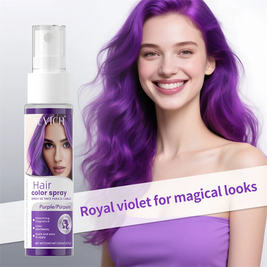 Sevich Hair Color Spray – Washable, 8 Colors | Party & Halloween Hair Dye Spray 30ml Peaceful Pleasures Health and Wellness purple 30ml