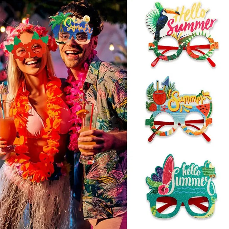 Hawaiian Pineapple Novelty Glasses – Fun Luau Party Prop