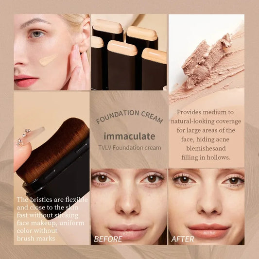 TVLV Eraser Foundation Stick 20g – Full Coverage Concealer Foundation Stick Oasis Select