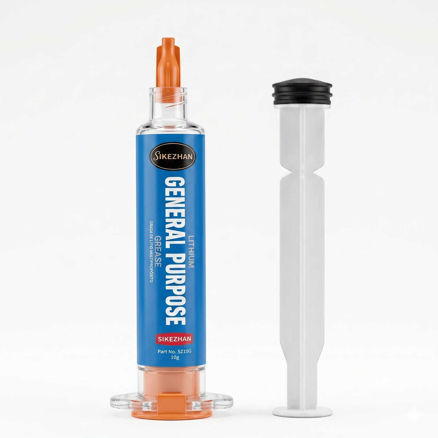 SIKEZHAN General purpose greases 10g Lithium Grease Syringe with Precision Blunt Needle for Mechanical & Electronic Maintenance Peaceful Pleasures Health and Wellness