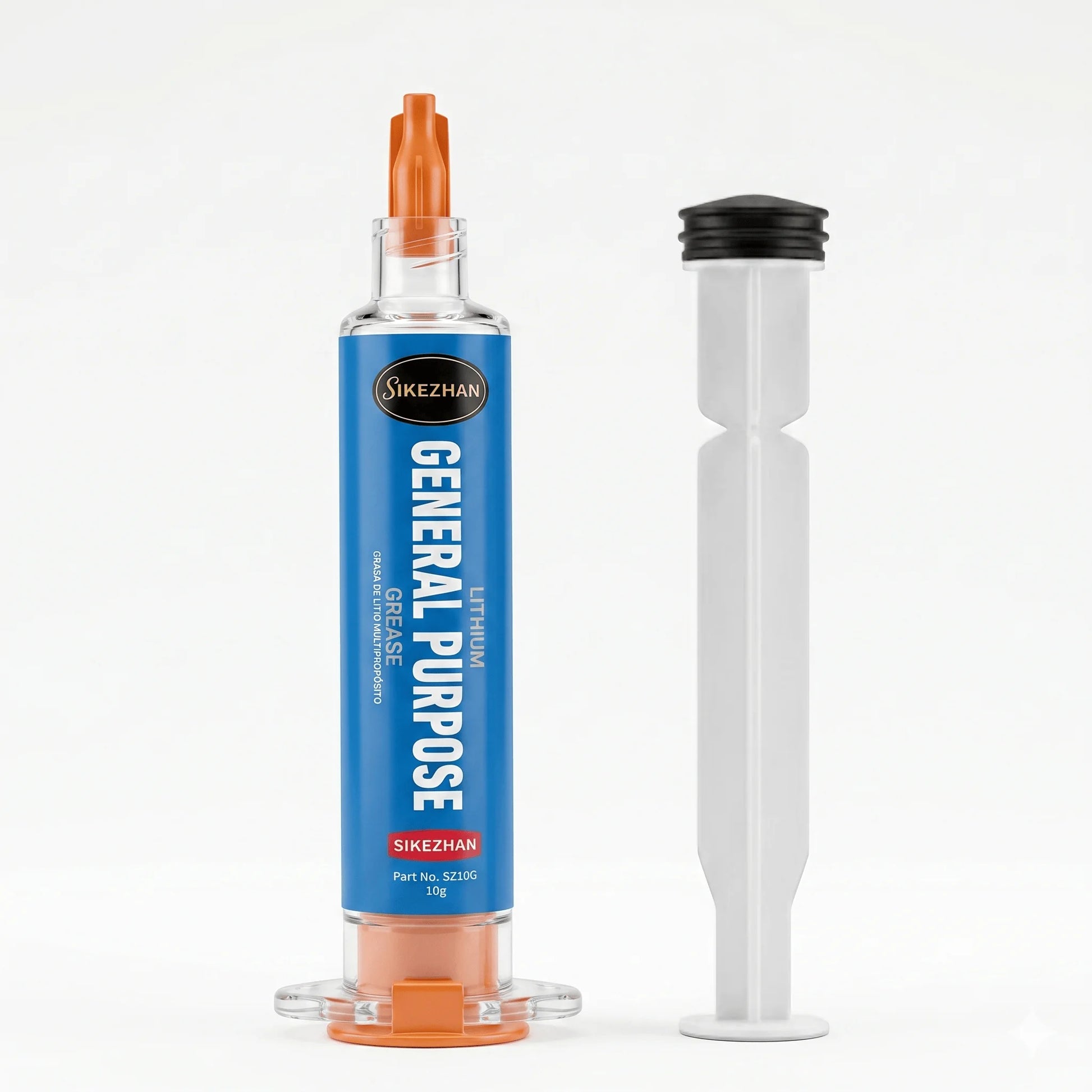 SIKEZHAN General purpose greases 10g Lithium Grease Syringe with Precision Blunt Needle for Mechanical & Electronic Maintenance Peaceful Pleasures Health and Wellness