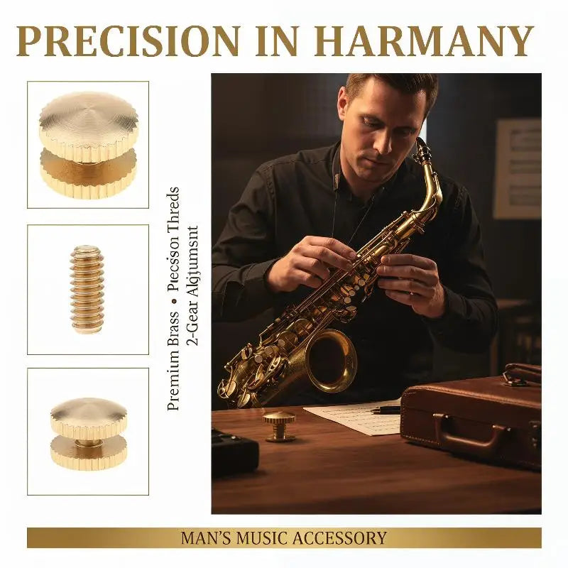 Brass M4 Finger Ring Screws for Trumpet & Saxophone – 2pcs