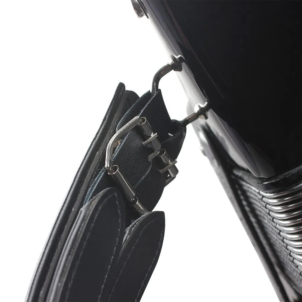 One Pair Adjustable Synthetic Leather Accordion Shoulder Straps