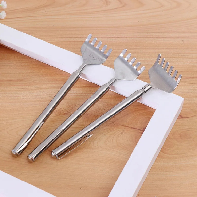 Adjustable Extendable Telescopic Back Scraper Portable Massage Tool Comfort Scratch Massage Pen clip itching scratch Peaceful Pleasures Health and Wellness