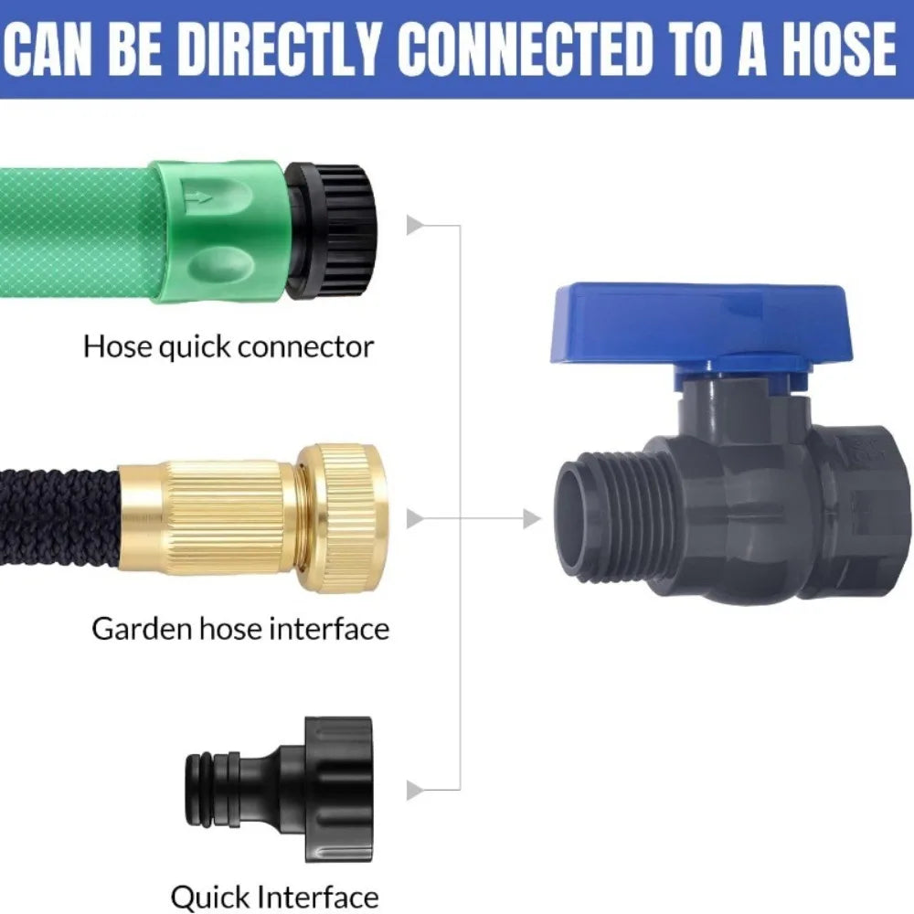 3/4 GHT PVC Bulkhead Fitting – Tank Drain Valve & Connector