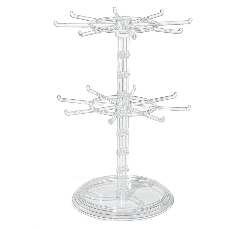 2-Tier Rotating Jewelry Stand | Necklace & Bracelet Organizer