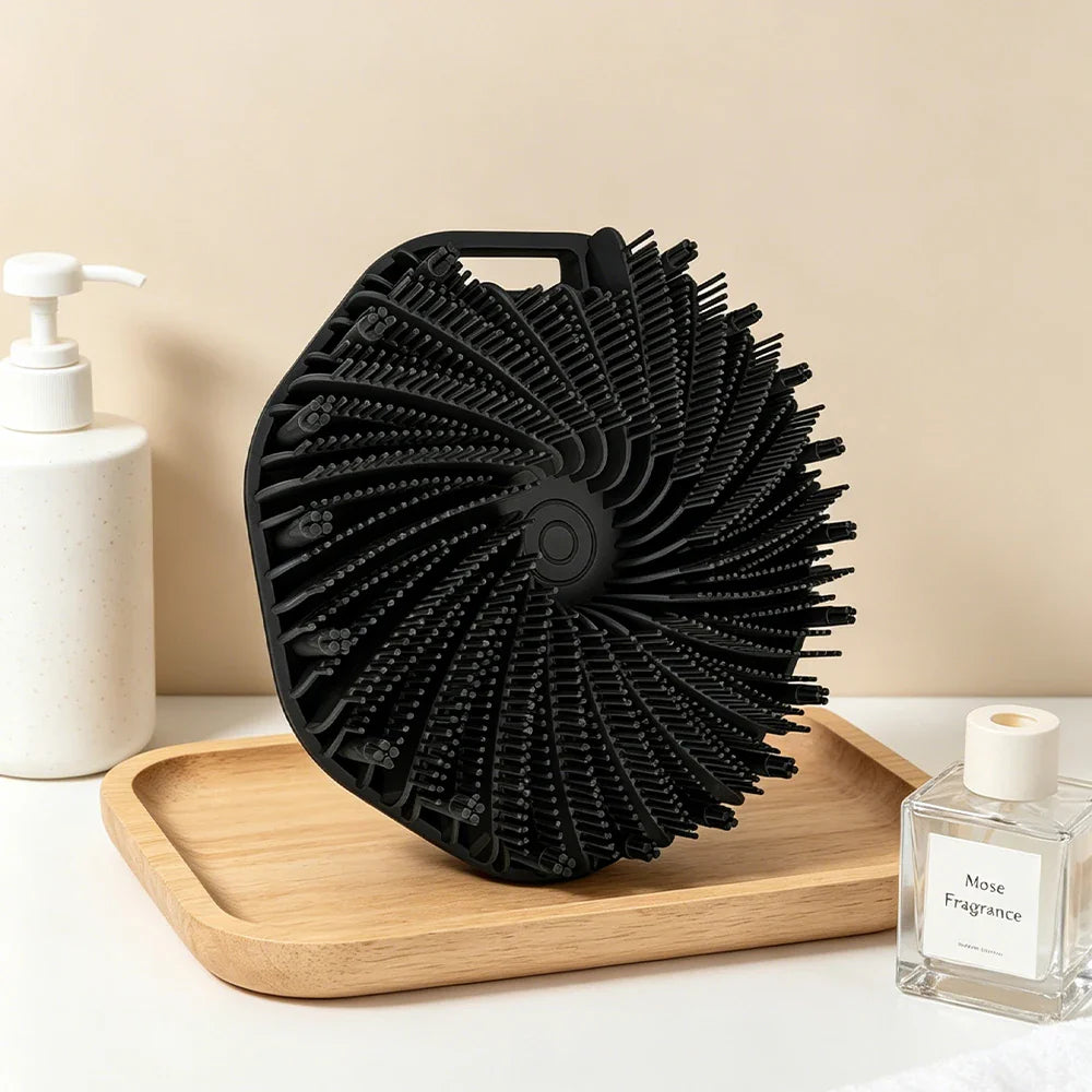 5-Piece Silicone Exfoliating Body Brush & Scalp Scrubber Set